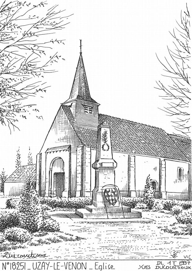 N 18251 - UZAY LE VENON - église